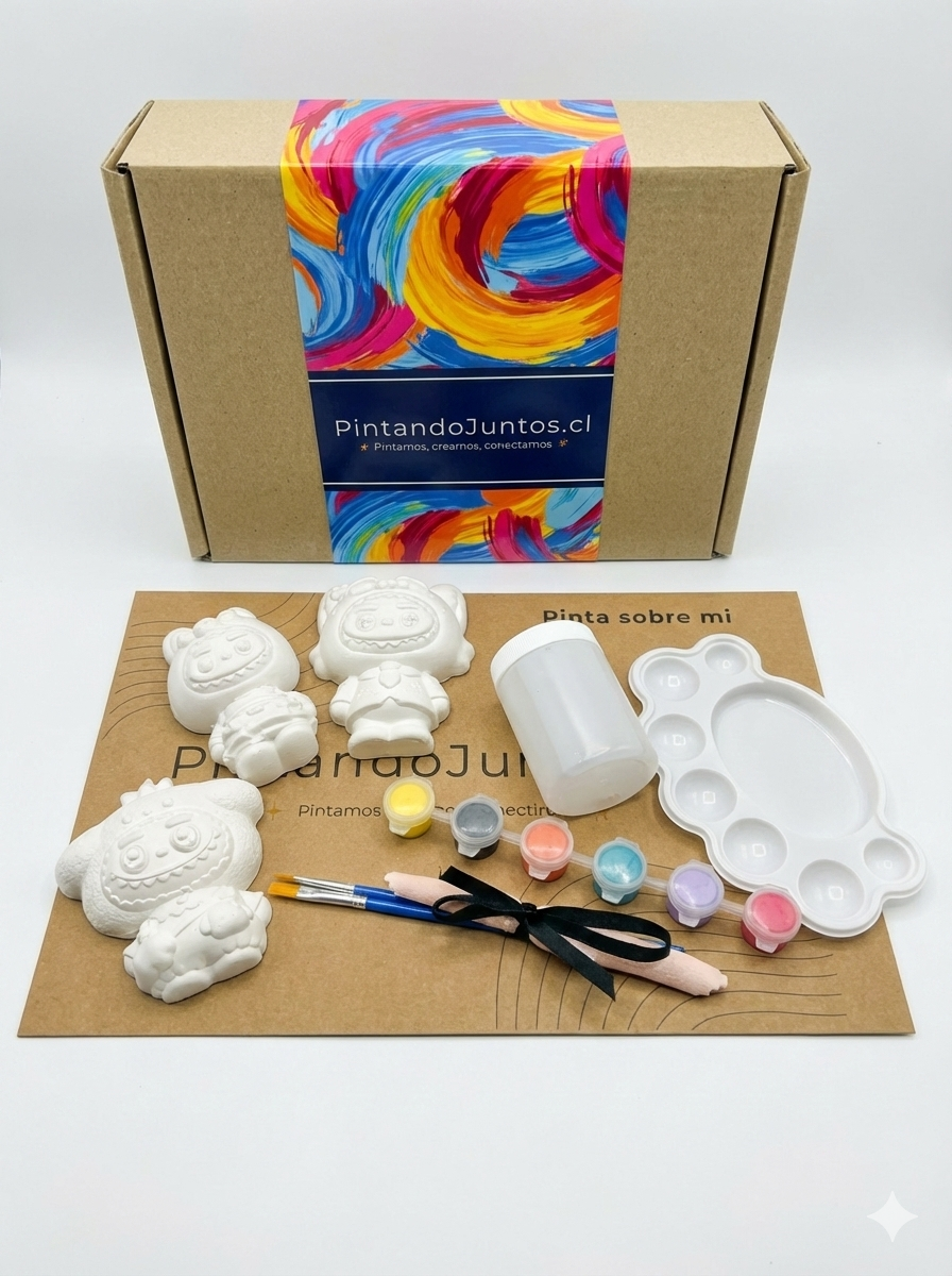 Kit de Pintura "Escultura y Decoración" | Edición "The Monsters" (Labubu Trío)