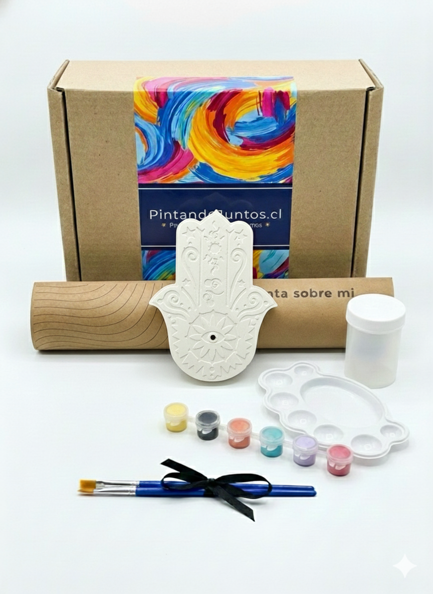 Kit de Pintura "Escultura y Decoración" | Edición Hamsa (Mano de Fatima)