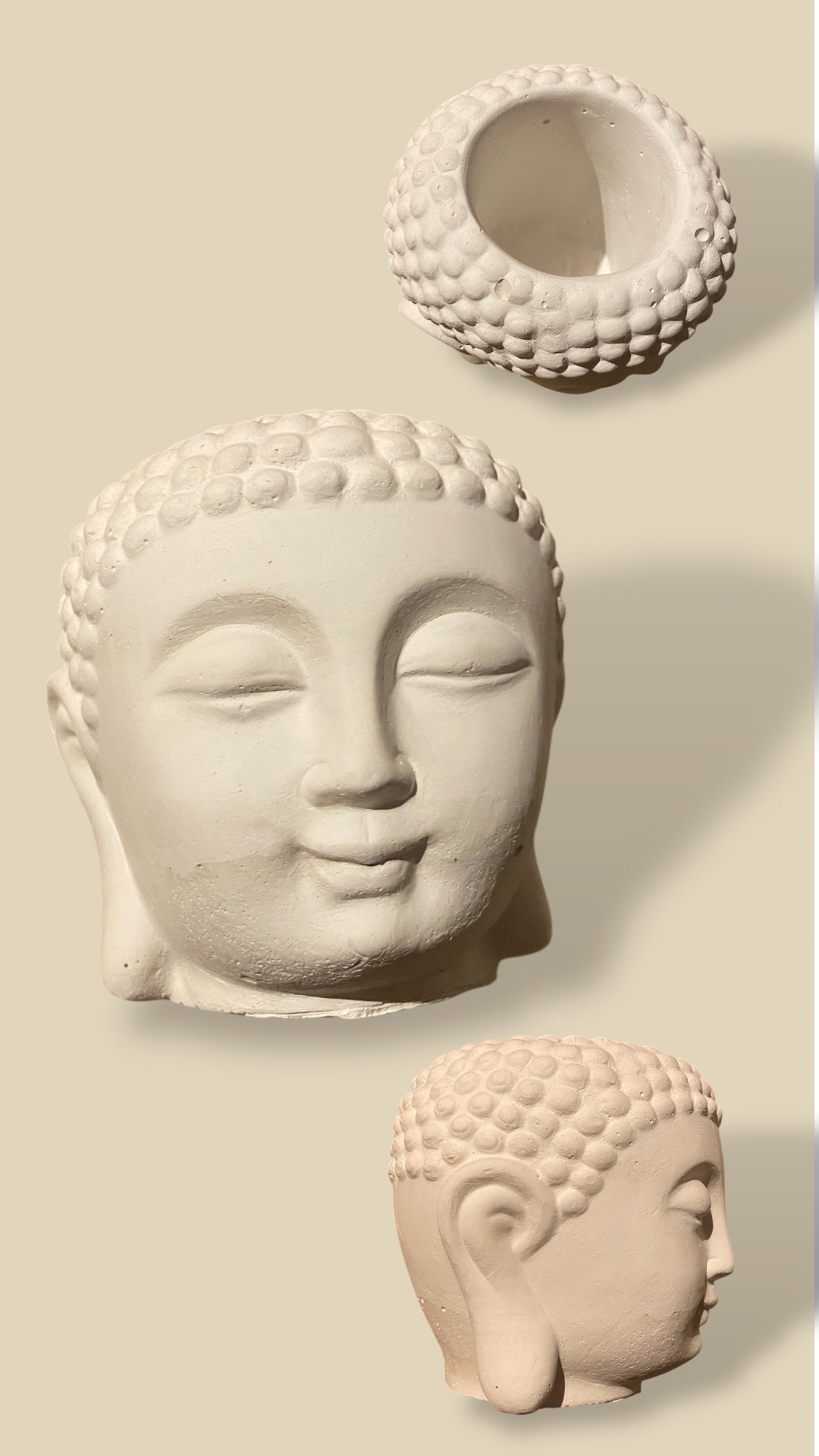 Kit de Pintura "Escultura y Decoración" | Edición Zen (Cabeza de Buda)